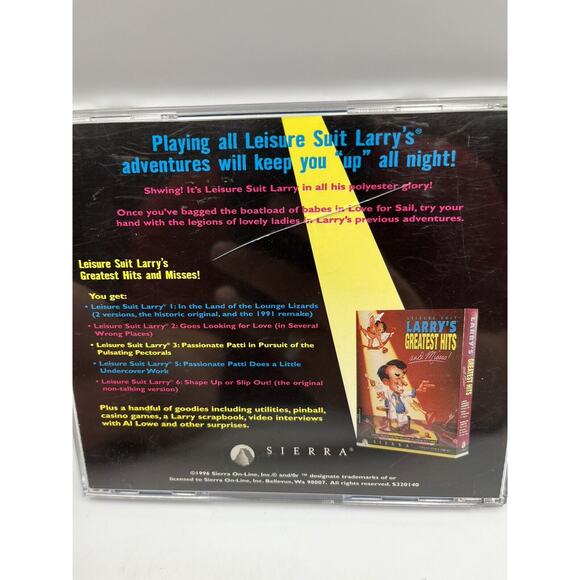 Leisure Suit Larry: Love for Sail (Windows PC) CD Game Disc & Case - Great Shape - Picture 3 of 7